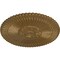 Ekena Millwork Nexus Ceiling Medallion (Fits Canopies up to 2 3/4"), Hand-Painted Pale Gold, 30"OD x 1 1/4"P CM30NEPAS - alternate 2